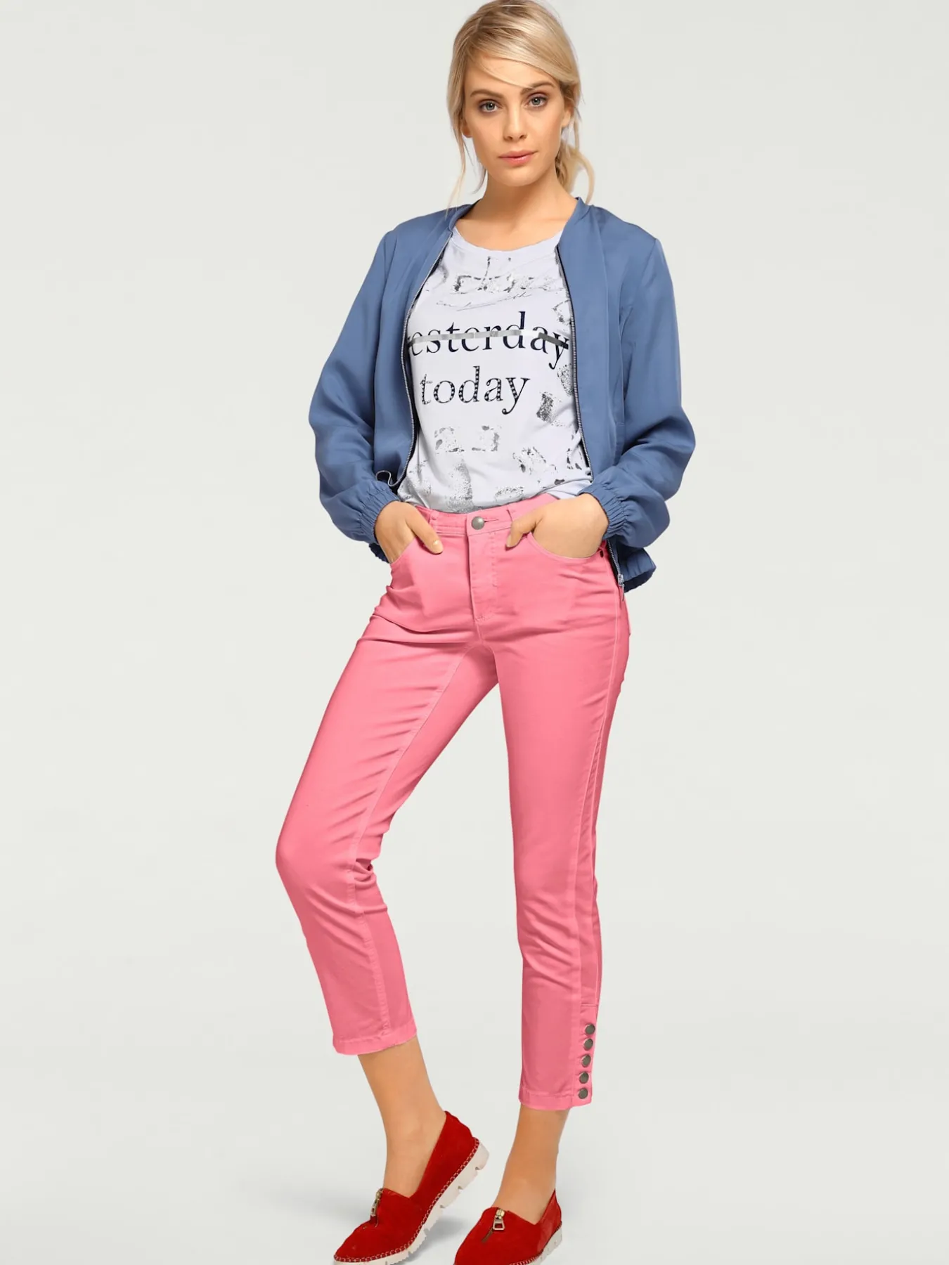 Pantalon 7/8 coupe skinny