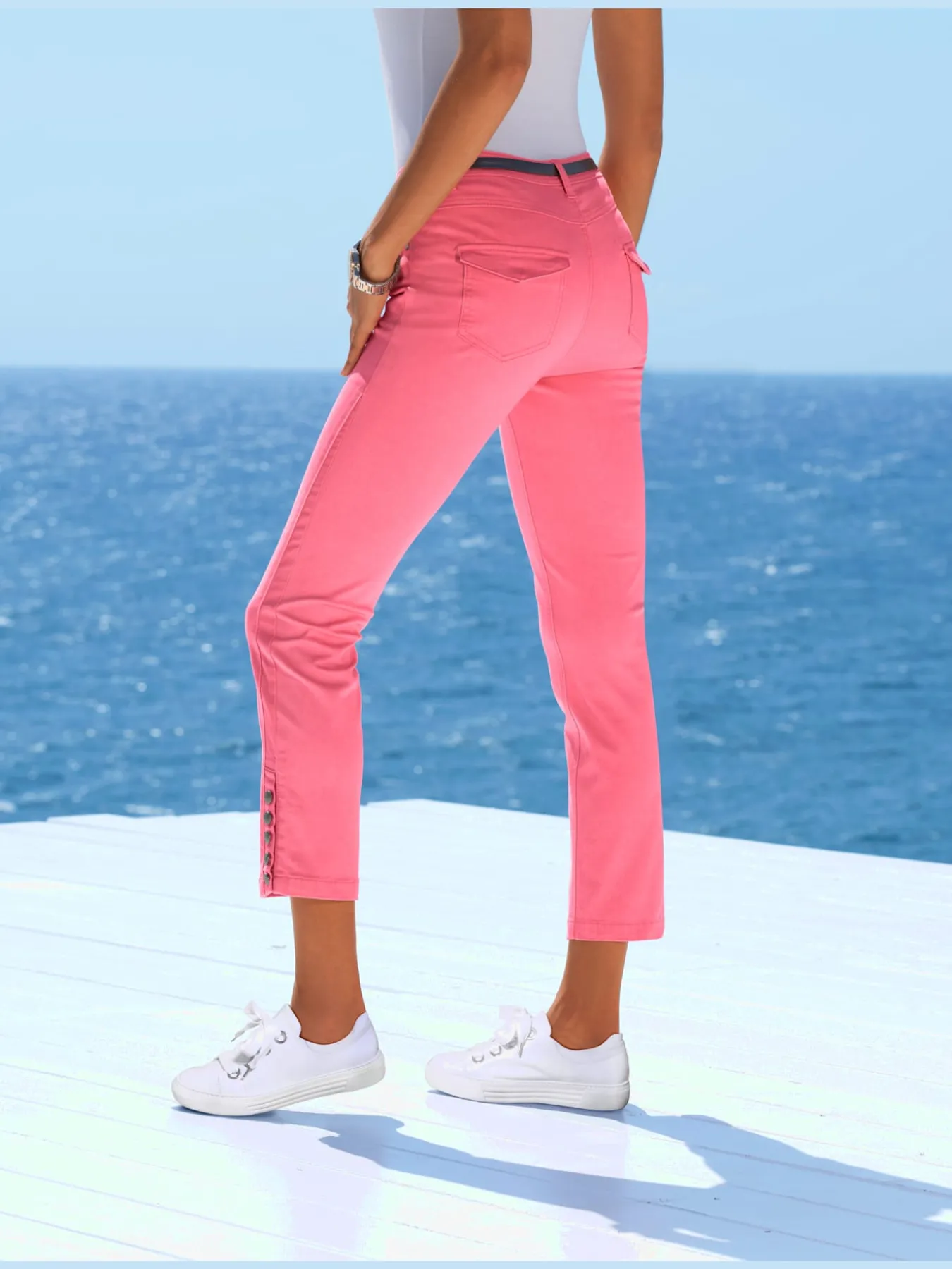 Pantalon 7/8 coupe skinny
