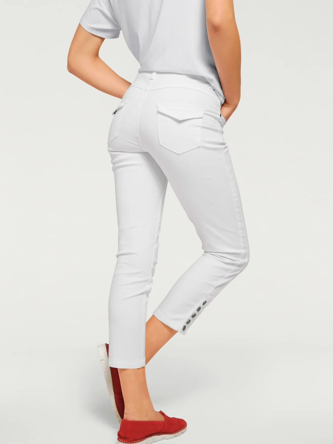 Pantalon 7/8 coupe skinny