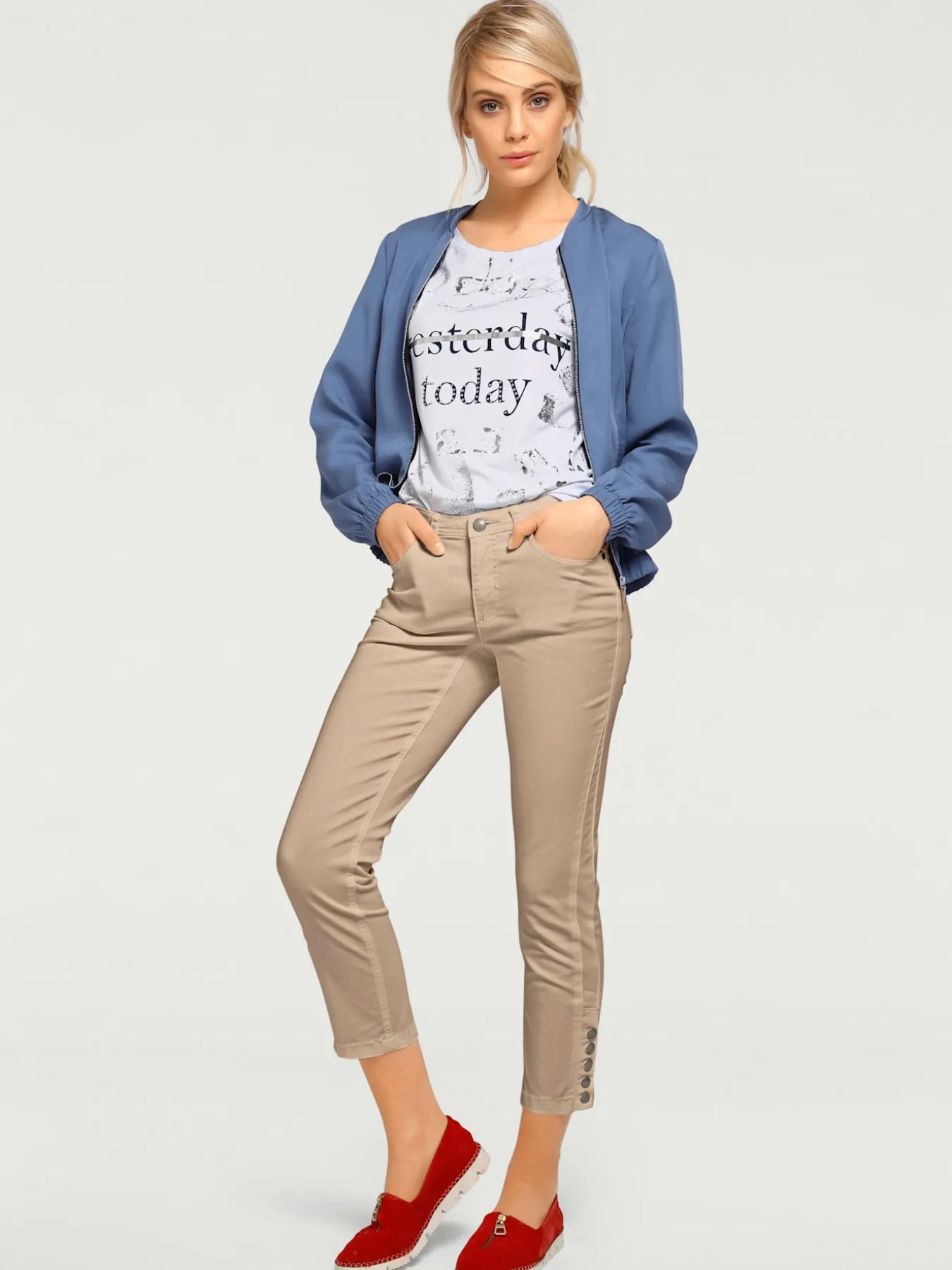Pantalon 7/8 coupe skinny