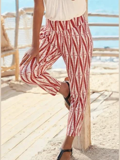 Pantalon 7/8 pantalon en jersey léger pour l'été