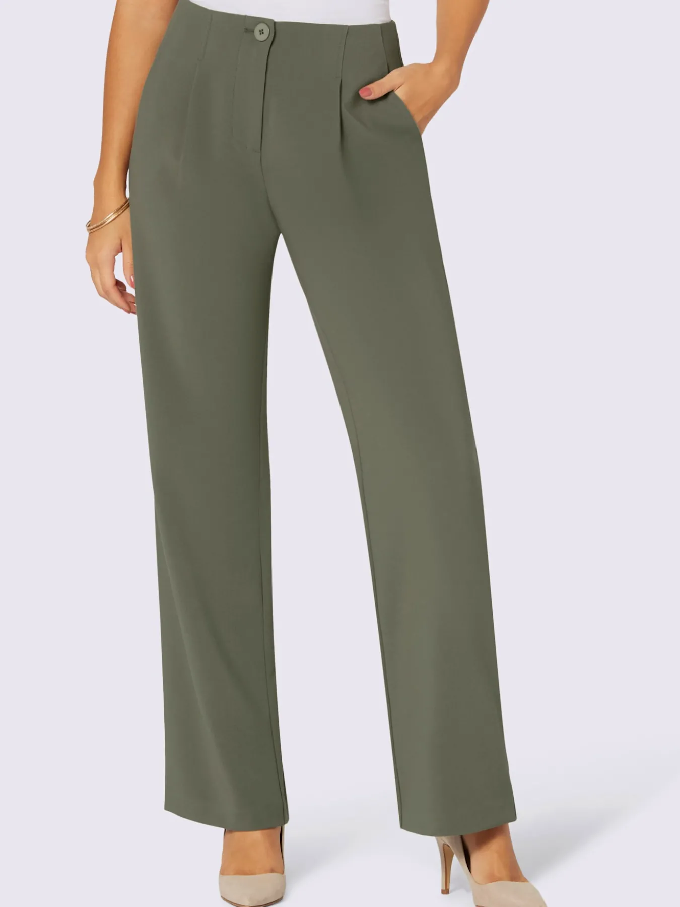 Pantalon à pinces entretien facile