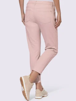 Pantalon 5 poches empiècements latéraux affinants