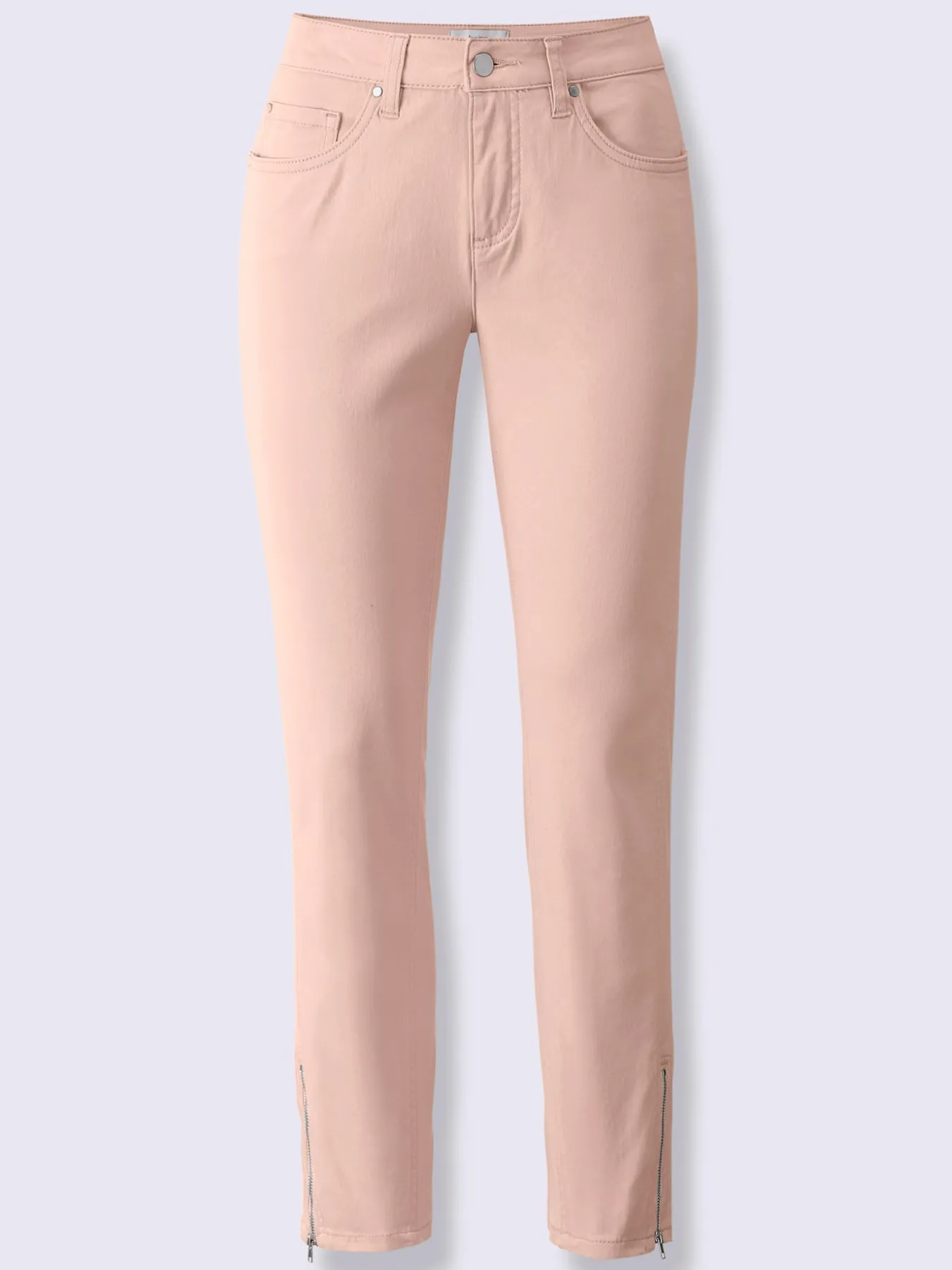Pantalon 5 poches empiècements latéraux affinants