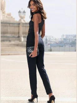 Pantalon aspect jean