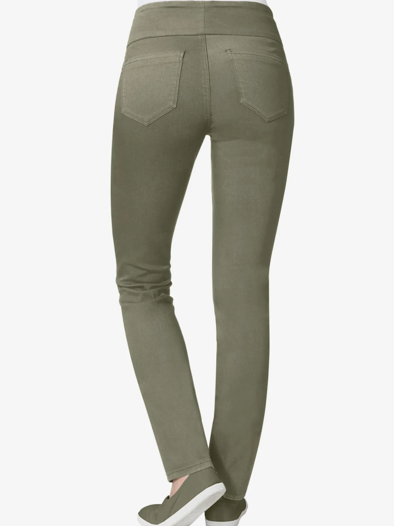 Pantalon avec ceinture large élastique et poches