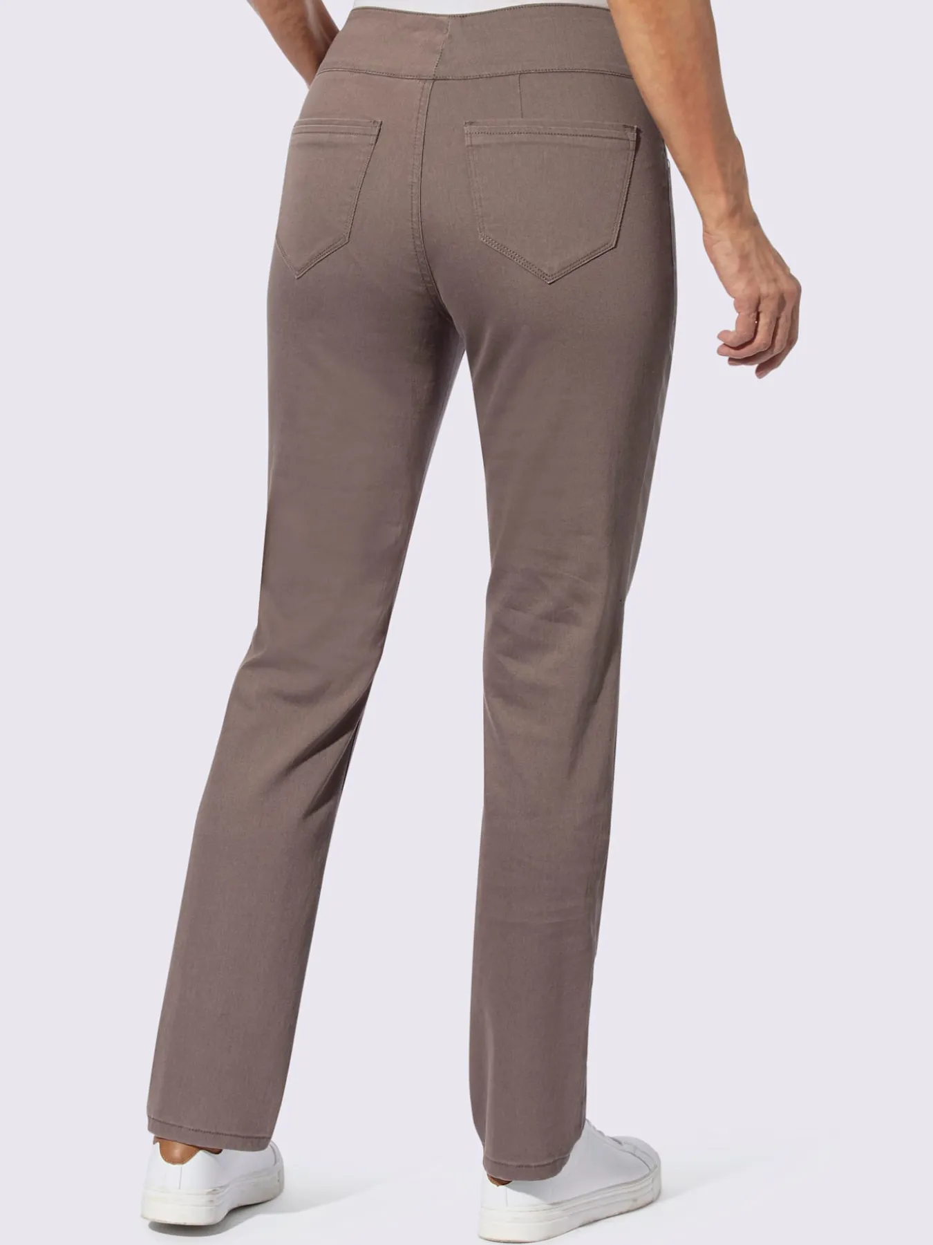 Pantalon avec ceinture large élastique et poches
