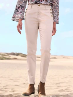 Pantalon boutons fantaisie