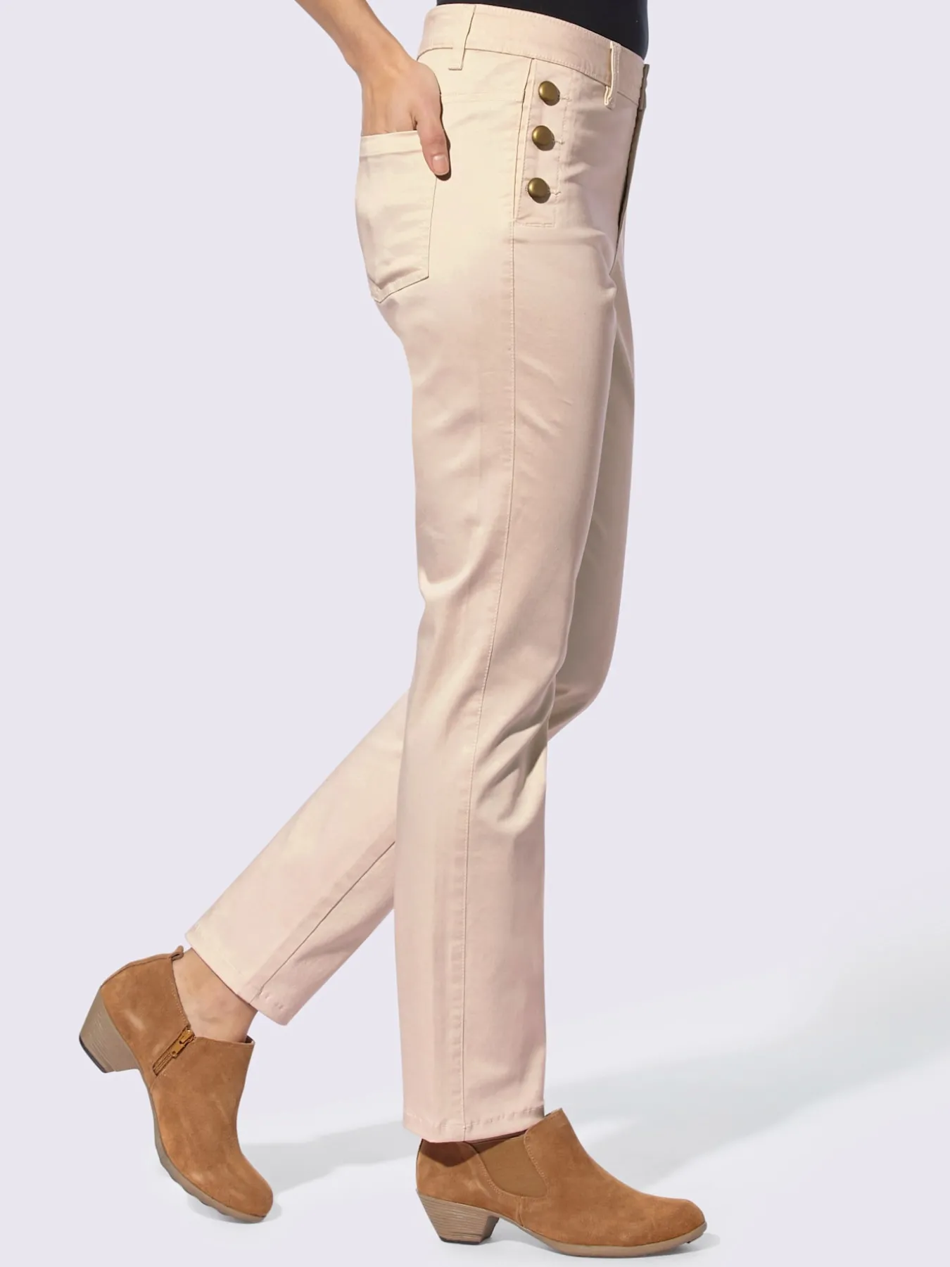 Pantalon boutons fantaisie