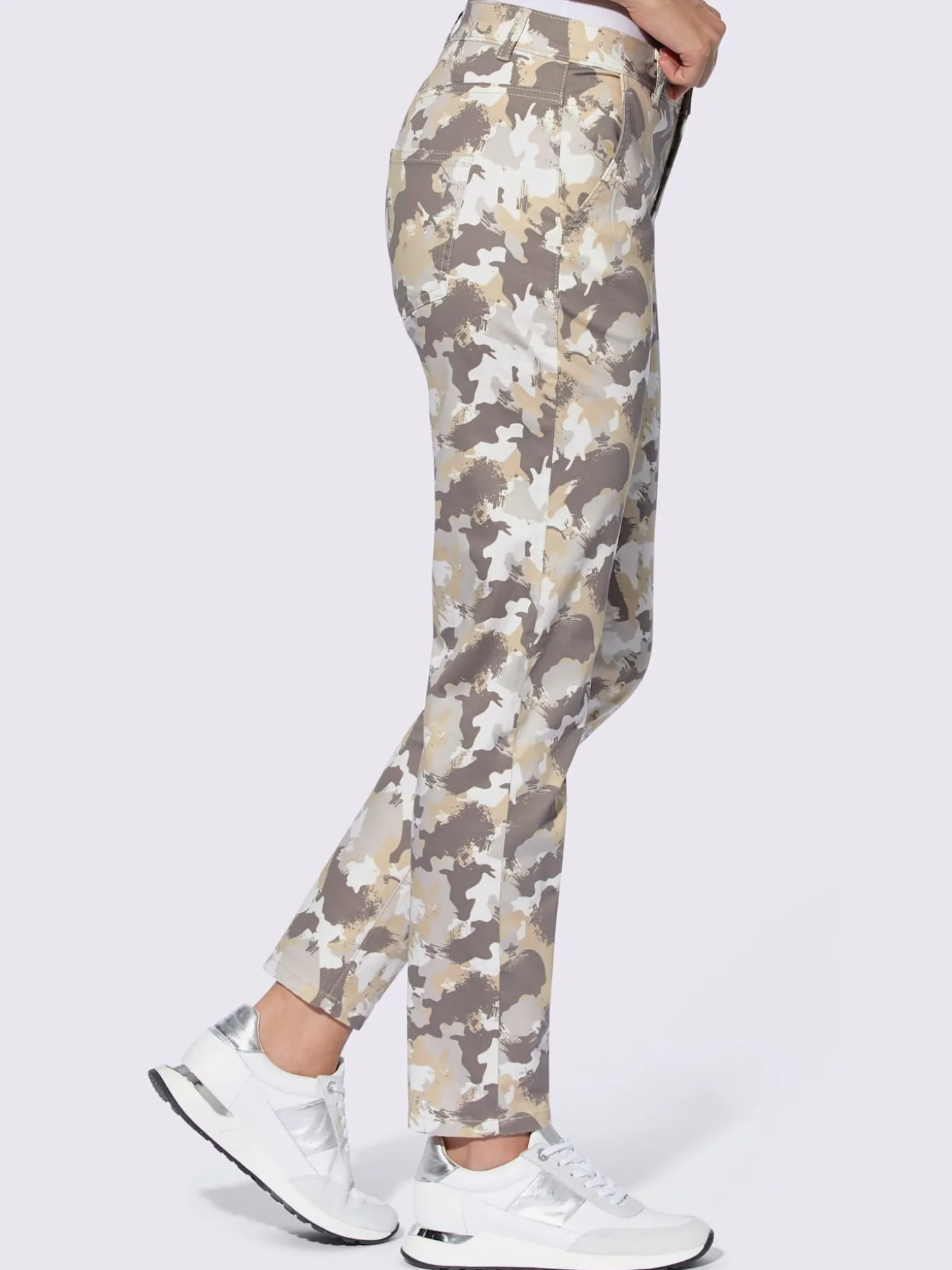 Pantalon cargo motif camouflage tendance