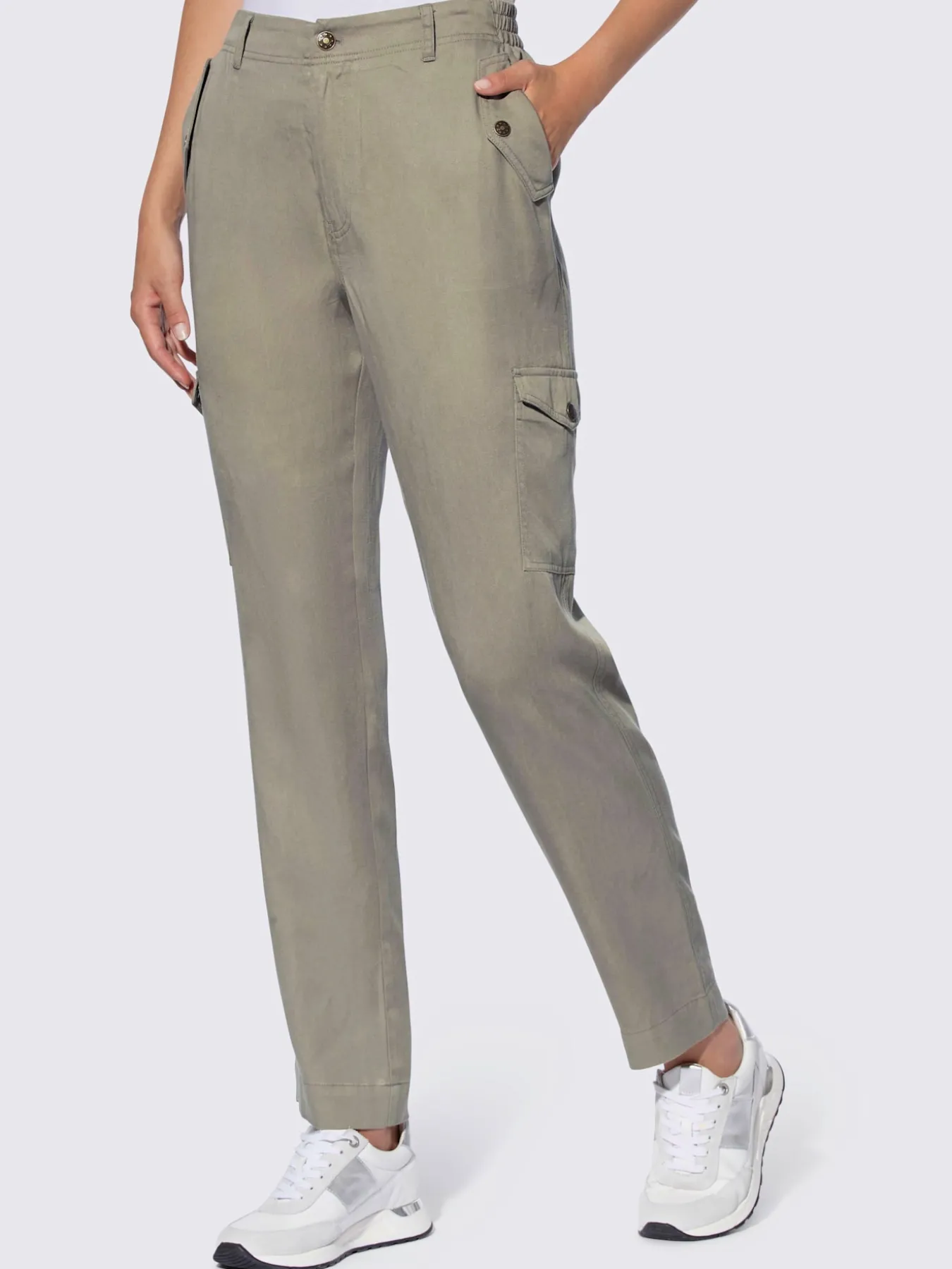 Pantalon cargo pur lyocell