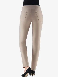 Pantalon ceinture haute affinante à glissière