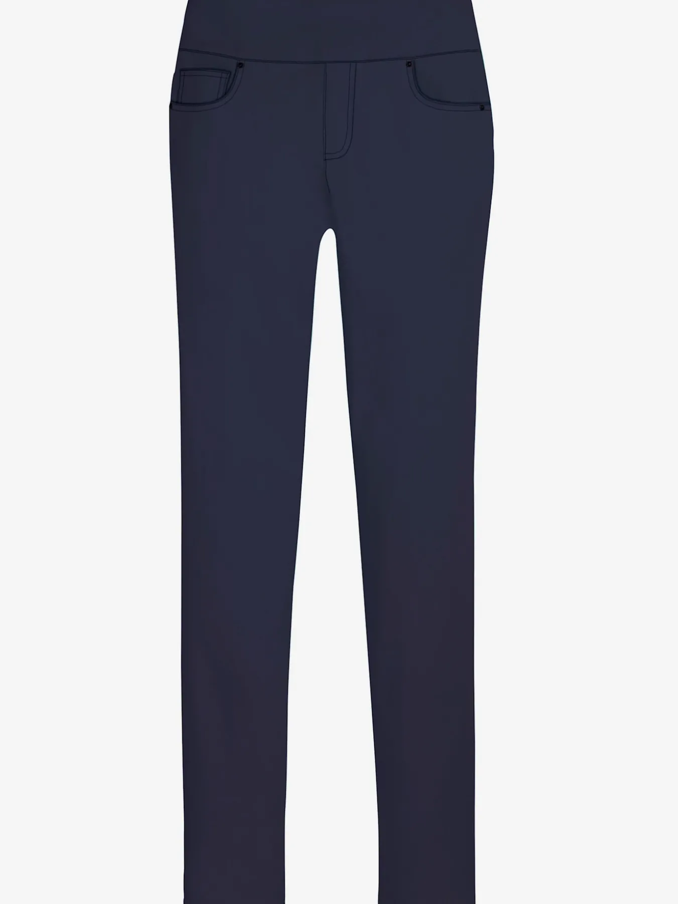 Pantalon ceinture haute affinante à glissière