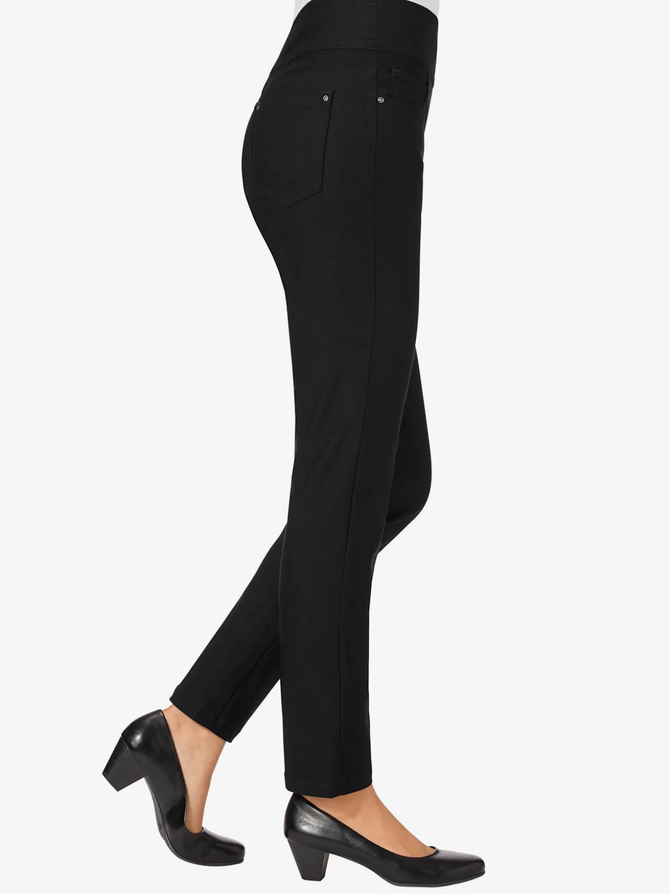 Pantalon ceinture haute affinante à glissière
