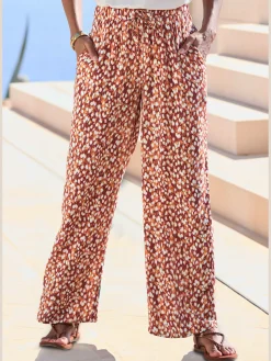 Pantalon ceinture élastique avec coulisse réglable
