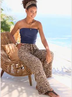 Pantalon ceinture élastique douce