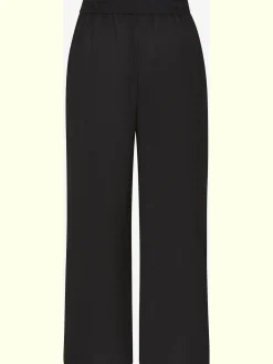 Pantalon ceinture élastique avec bordure volantée au dos
