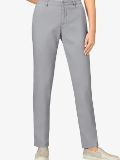 Pantalon chino femme en coton extensible