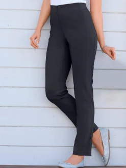 Pantalon classique uni avec ceinture élastique