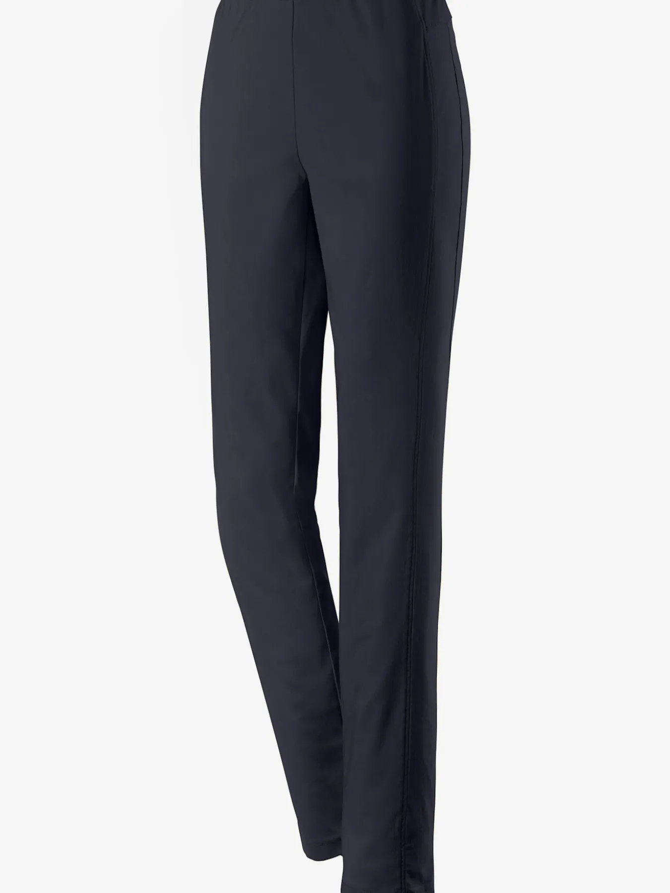 Pantalon classique uni avec ceinture élastique