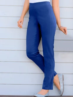 Pantalon classique uni avec ceinture élastique