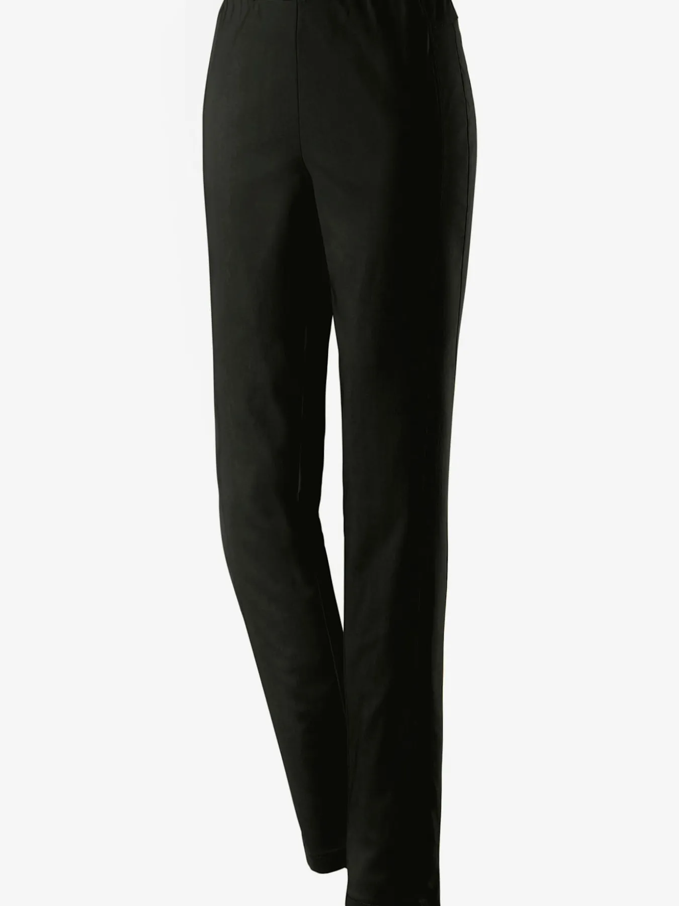Pantalon classique uni avec ceinture élastique
