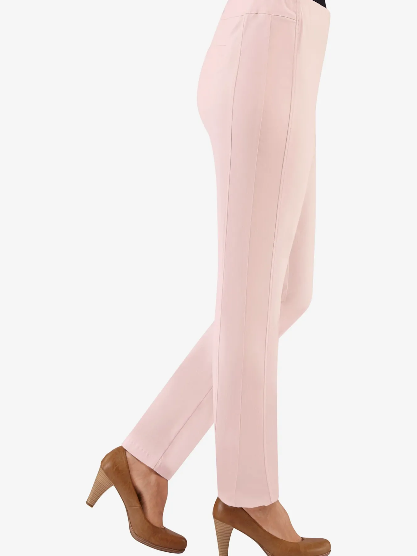 Pantalon classique uni avec ceinture élastique
