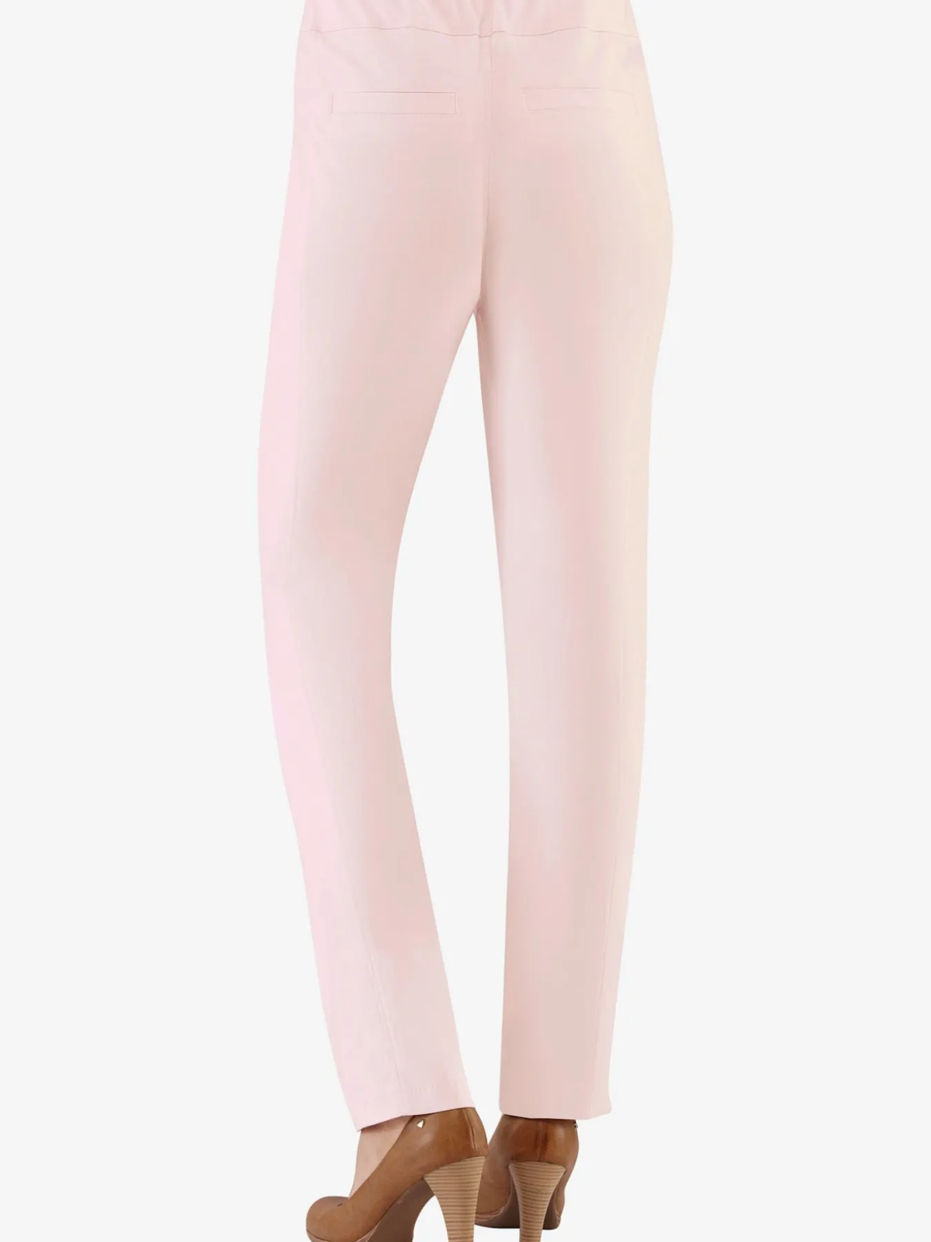 Pantalon classique uni avec ceinture élastique