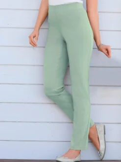 Pantalon classique uni avec ceinture élastique