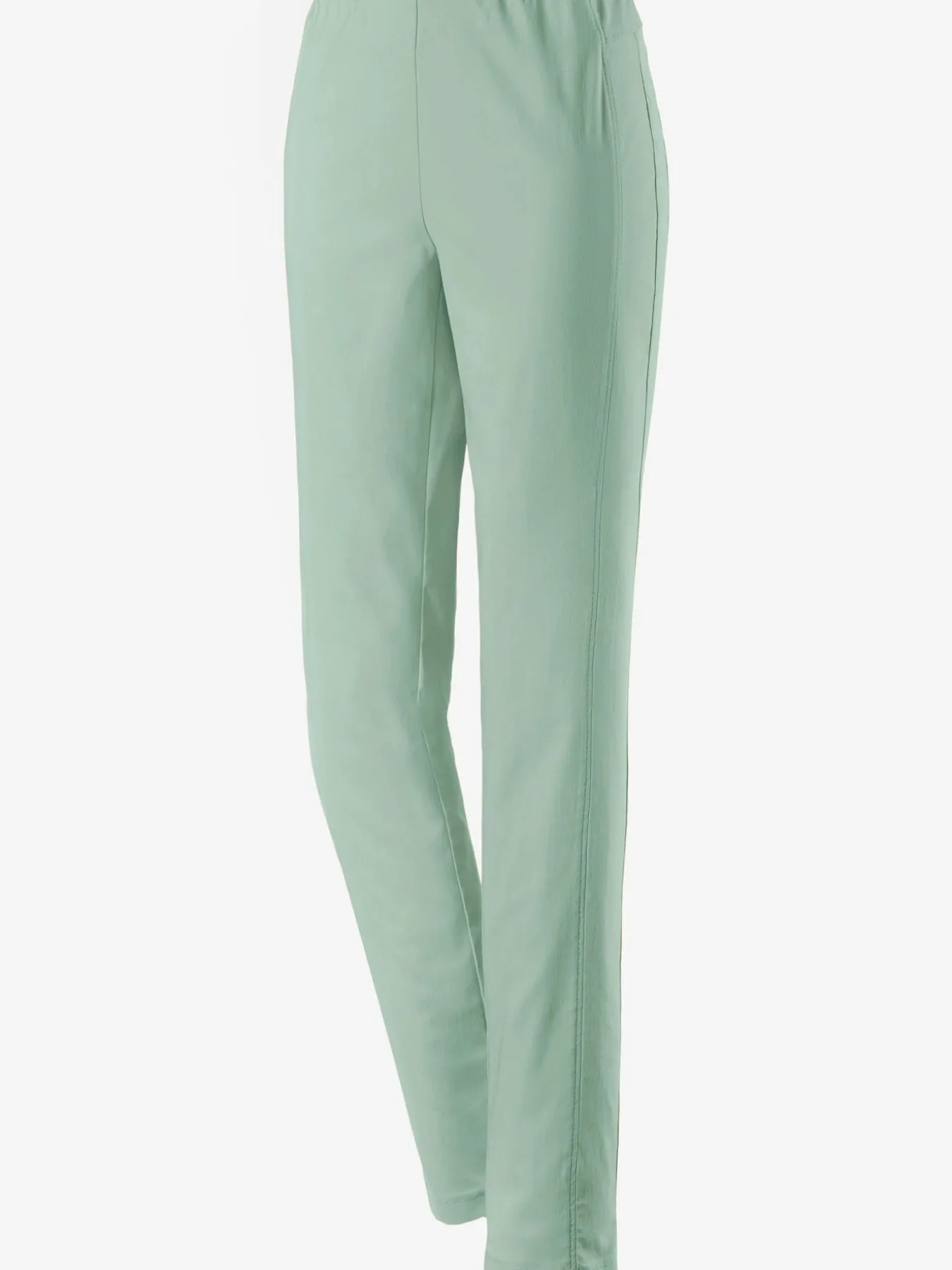 Pantalon classique uni avec ceinture élastique
