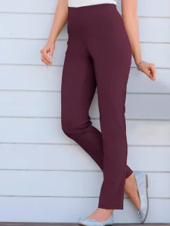 Pantalon classique uni avec ceinture élastique