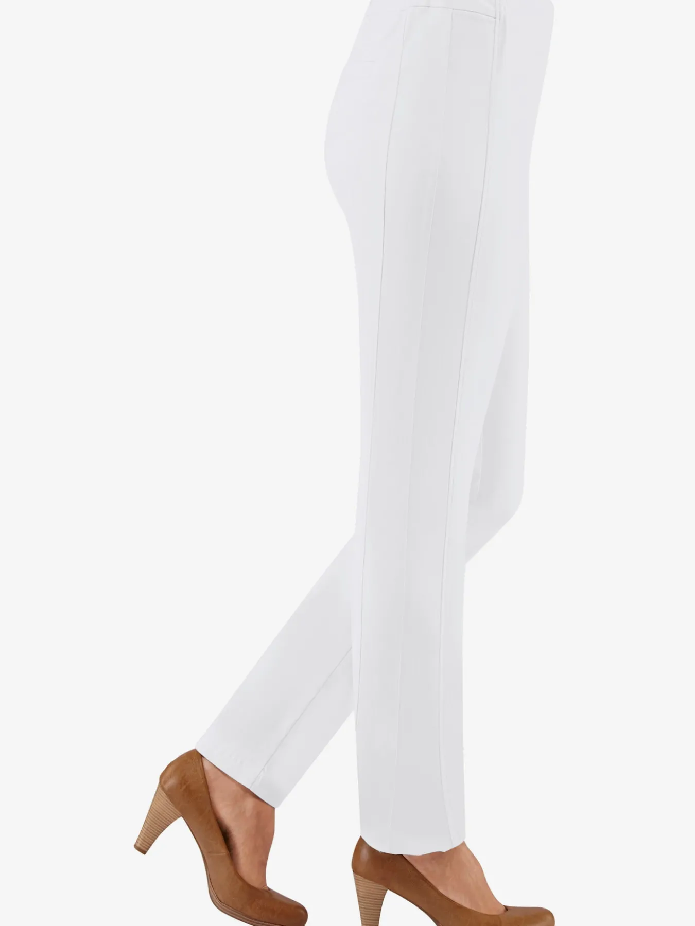 Pantalon classique uni avec ceinture élastique