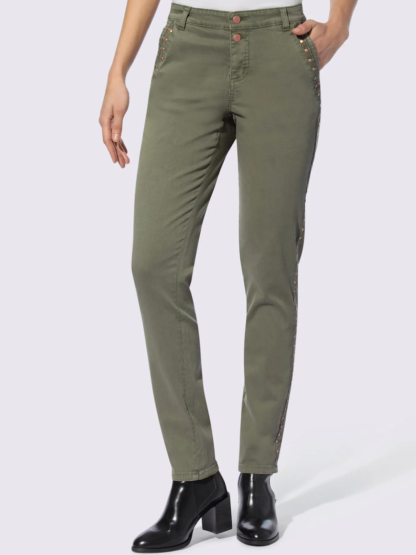 Pantalon coupe 5 poches décontractée