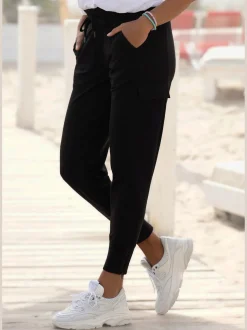 Pantalon de jogging ceinture élastique avec cordon