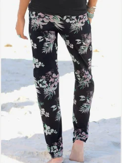 Pantalon de plage pantalon en tissu léger en viscose
