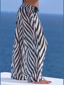Pantalon de plage taille élastiquée
