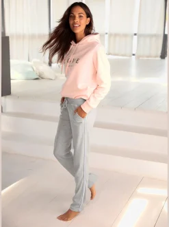 Pantalon d'intérieur sweatshirt avec bandes latérales métalliques