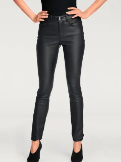 Pantalon effet ventre plat coupe skinny tendance