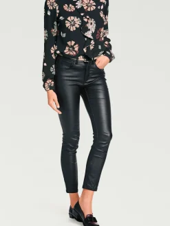 Pantalon effet ventre plat coupe skinny tendance