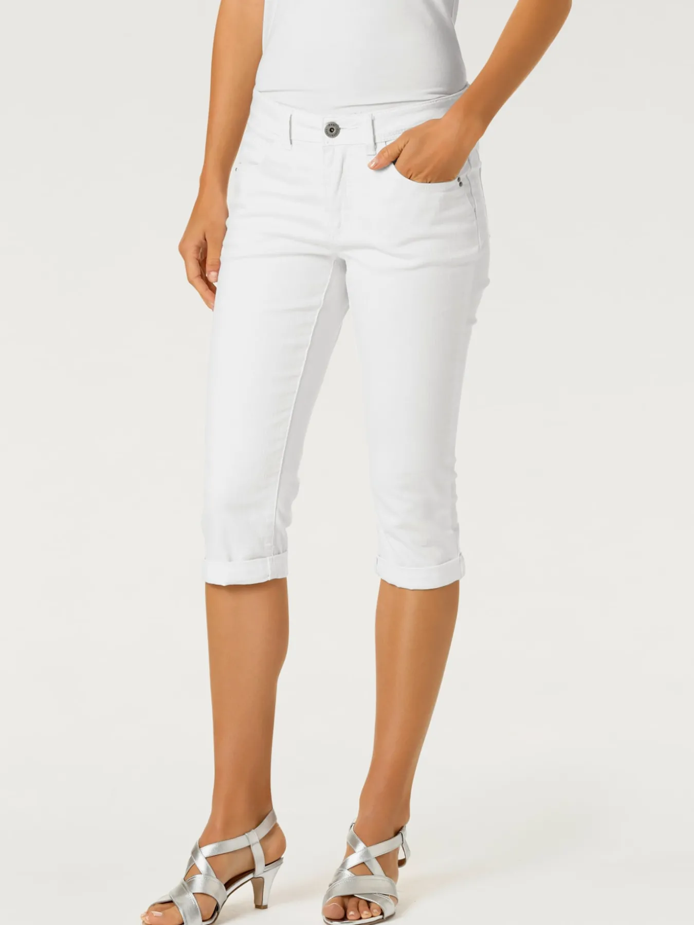Pantalon effet ventre plat coupe skinny
