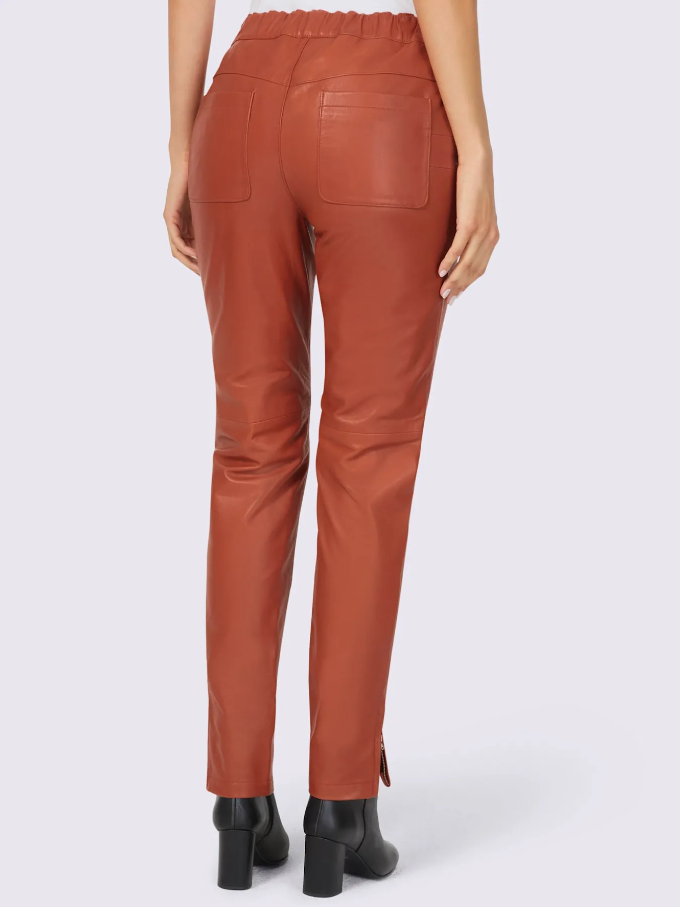 Pantalon en cuir cuir agneau nappa