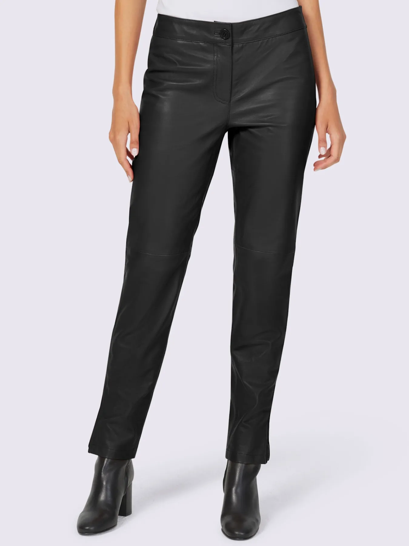 Pantalon en cuir cuir agneau nappa