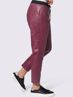 Pantalon en cuir forme jogging tendance