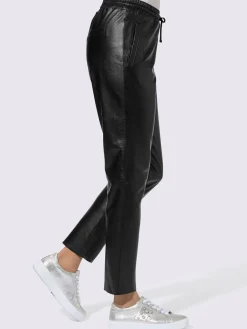 Pantalon en cuir pur cuir d'agneau nappa