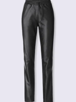 Pantalon en cuir pur cuir d'agneau nappa