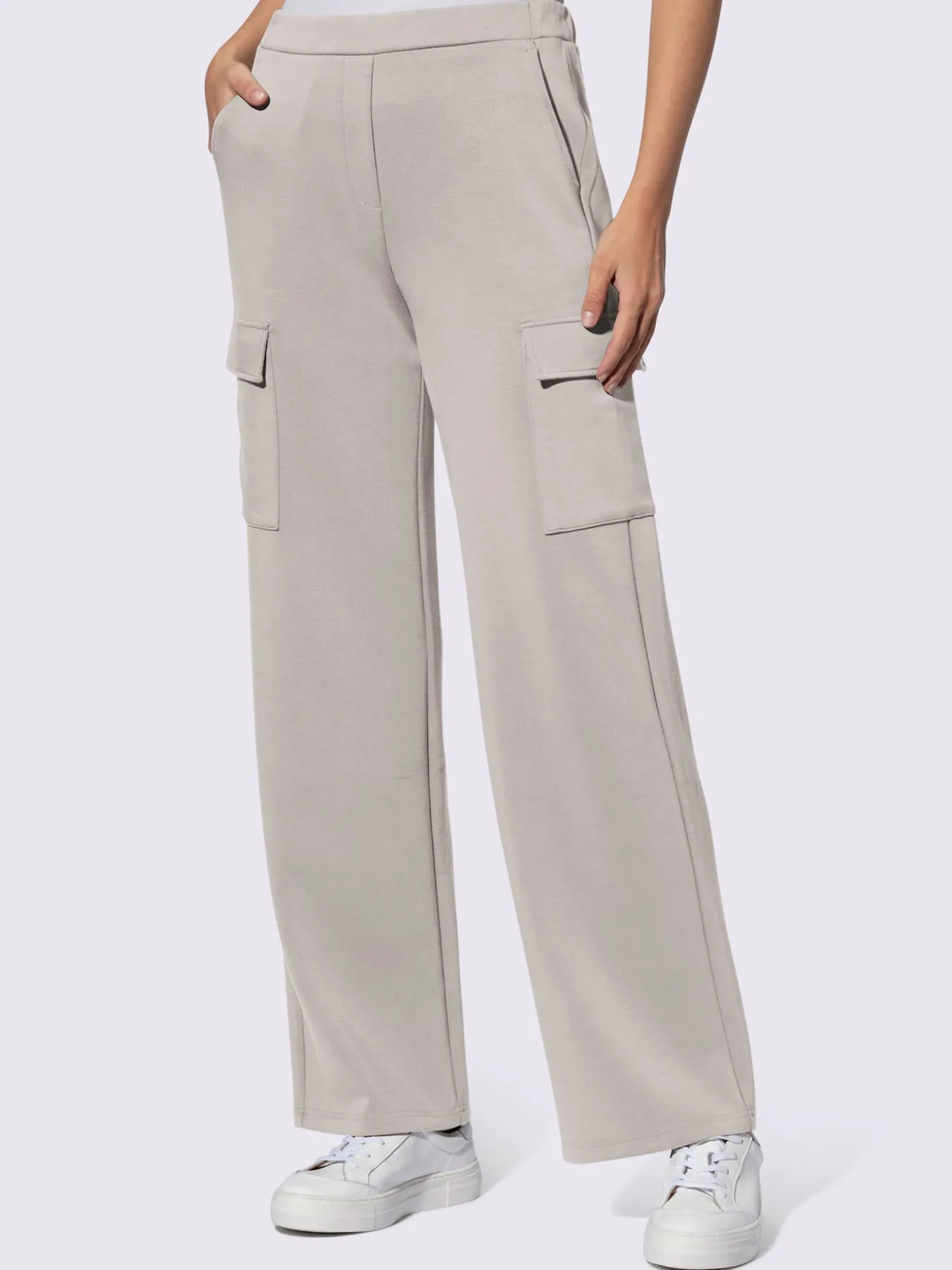 Pantalon en jersey ceinture élastique confortable