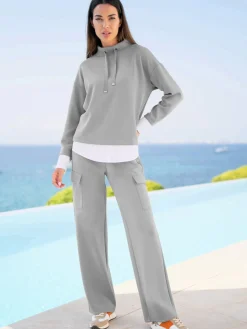 Pantalon en jersey ceinture élastique confortable