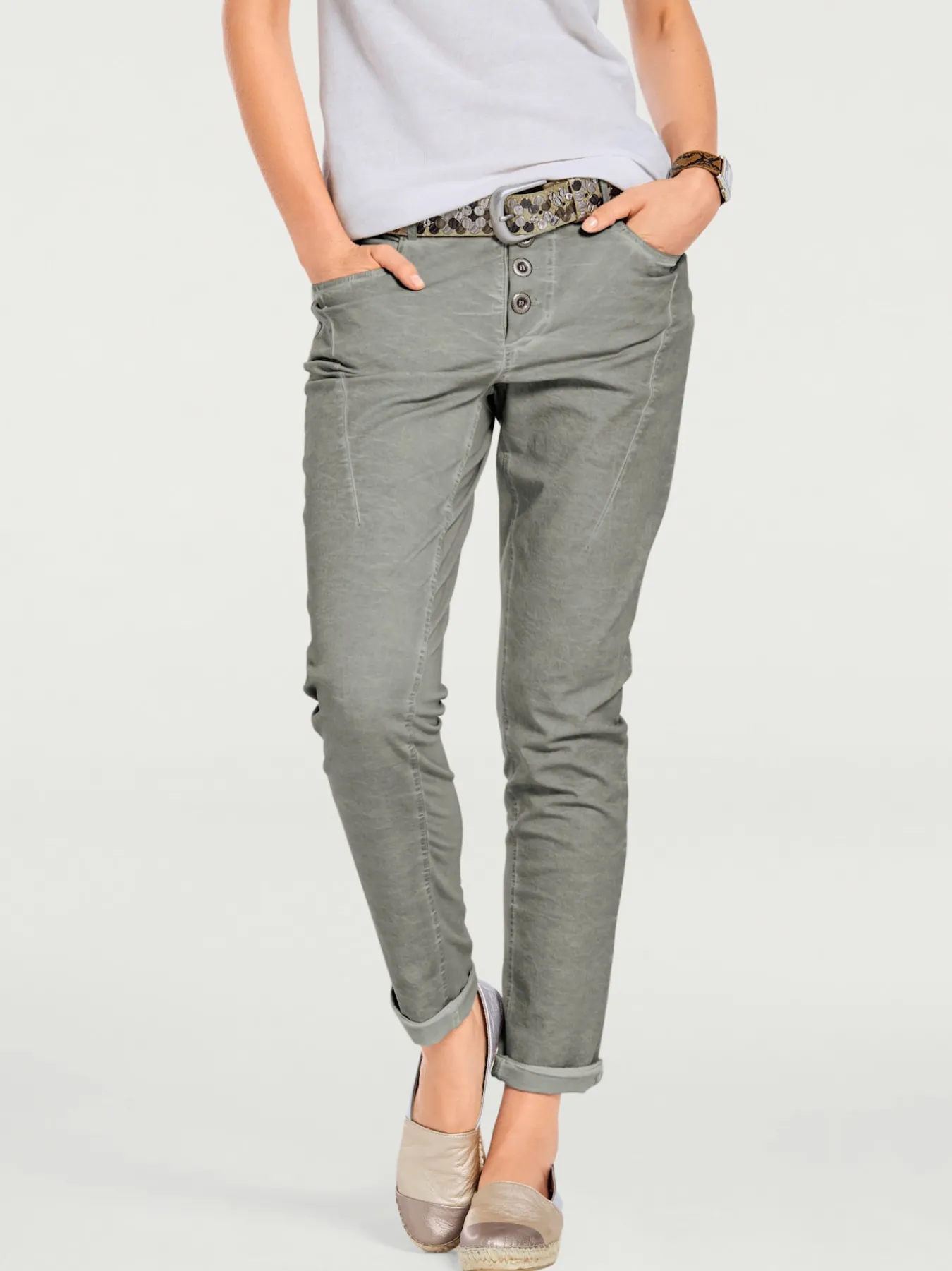 Pantalon en jersey coupe carotte