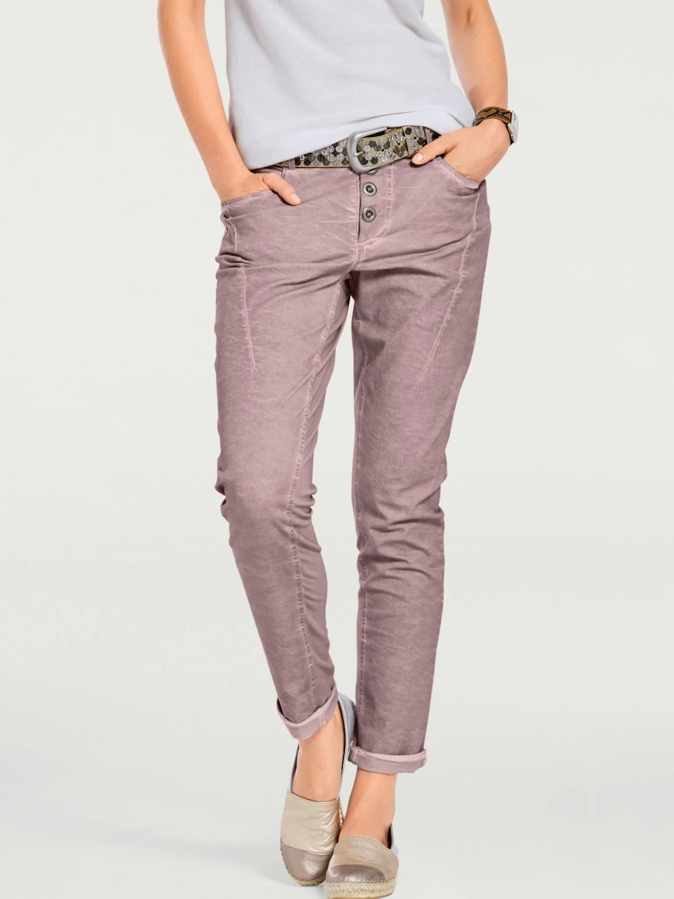 Pantalon en jersey coupe carotte