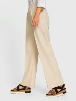 Pantalon en jersey crêpe et jersey
